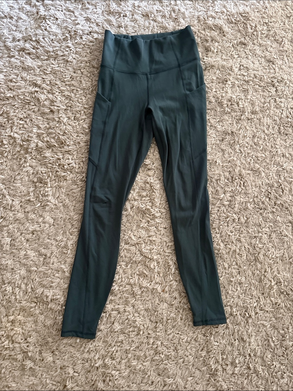 Fabletics Dark Green High-Waist Leggings